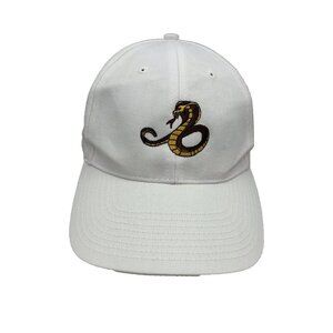 West Virginia Snakes Club White Hat Cobra Baseball Cap Adjustable